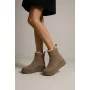 Жіночі зимові черевики на танкетці Anna Lucci Lonza 204951 203243 192330 80923-8C GREY SUEDE 6027 з натуральної замші, бежеві
