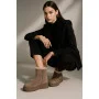 Жіночі зимові черевики на танкетці Anna Lucci Lonza 204951 203243 192330 80923-8C GREY SUEDE 6027 з натуральної замші, бежеві