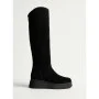 Жіночі чорні замшеві чоботи на платформі Anna Lucci 203255 80923-1B BLACK 6031 єврозима