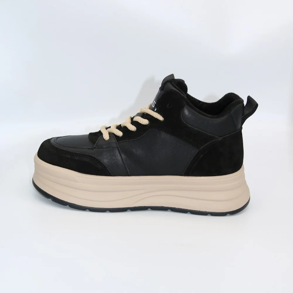 Женские зимние кроссовки Allsy Lonza 203062 BLACK 6035 черные, шерстяной утеплитель