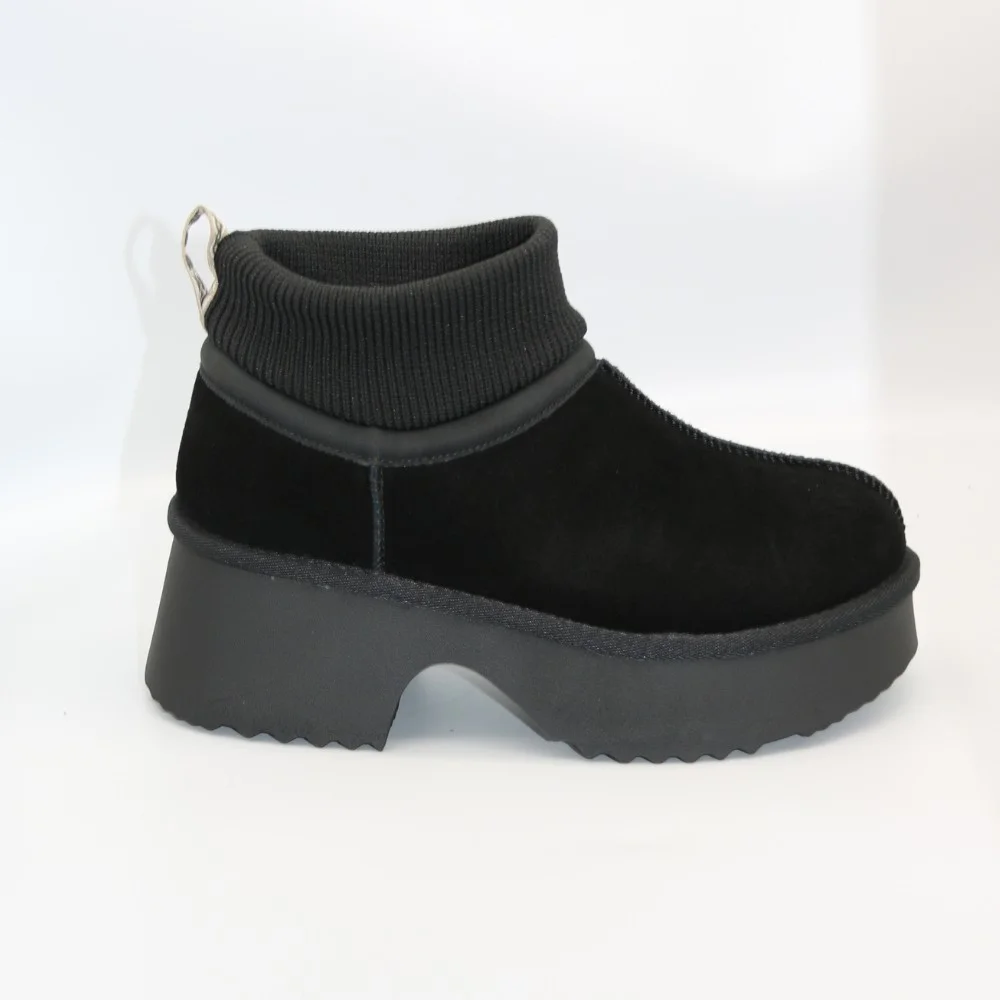 Жіночі зимові уггі на підборах Allsy Lonza 204971 201669 8752-1 BLACK 6037 з вовняним утеплювачем