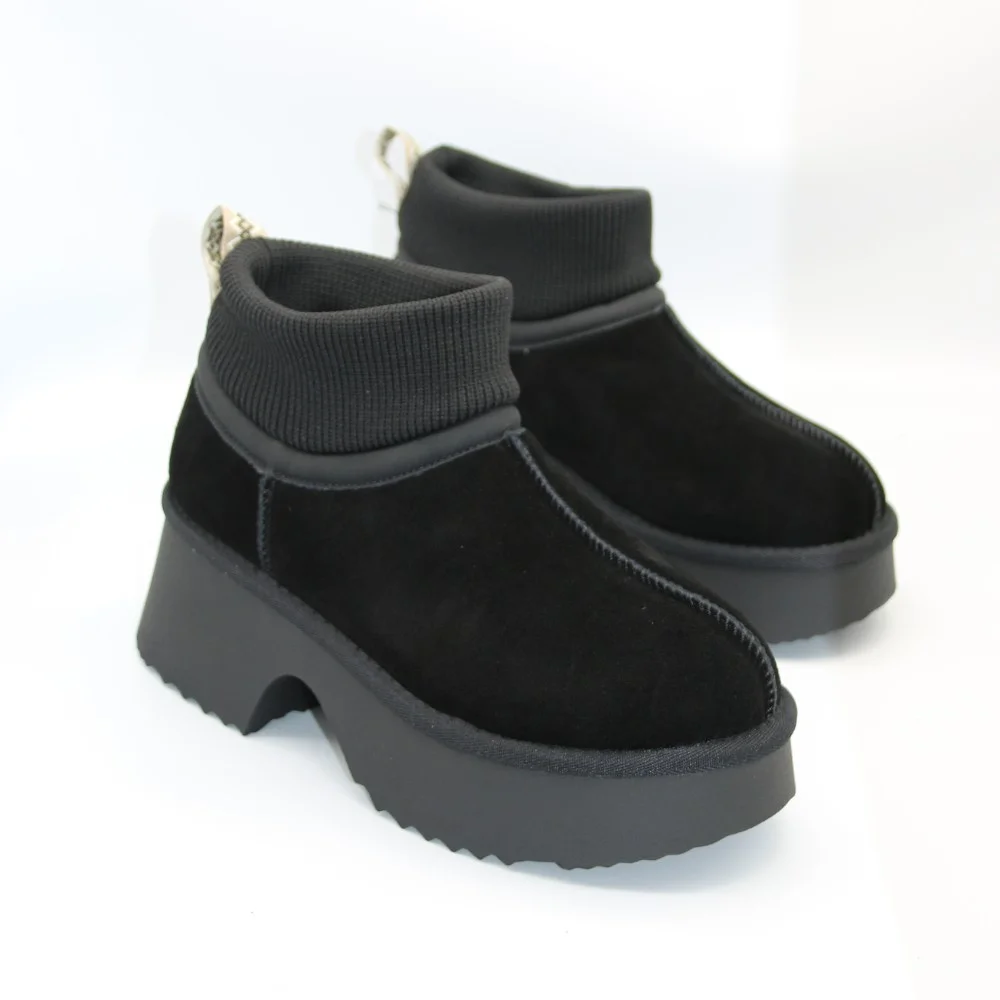 Жіночі зимові уггі на підборах Allsy Lonza 204971 201669 8752-1 BLACK 6037 з вовняним утеплювачем