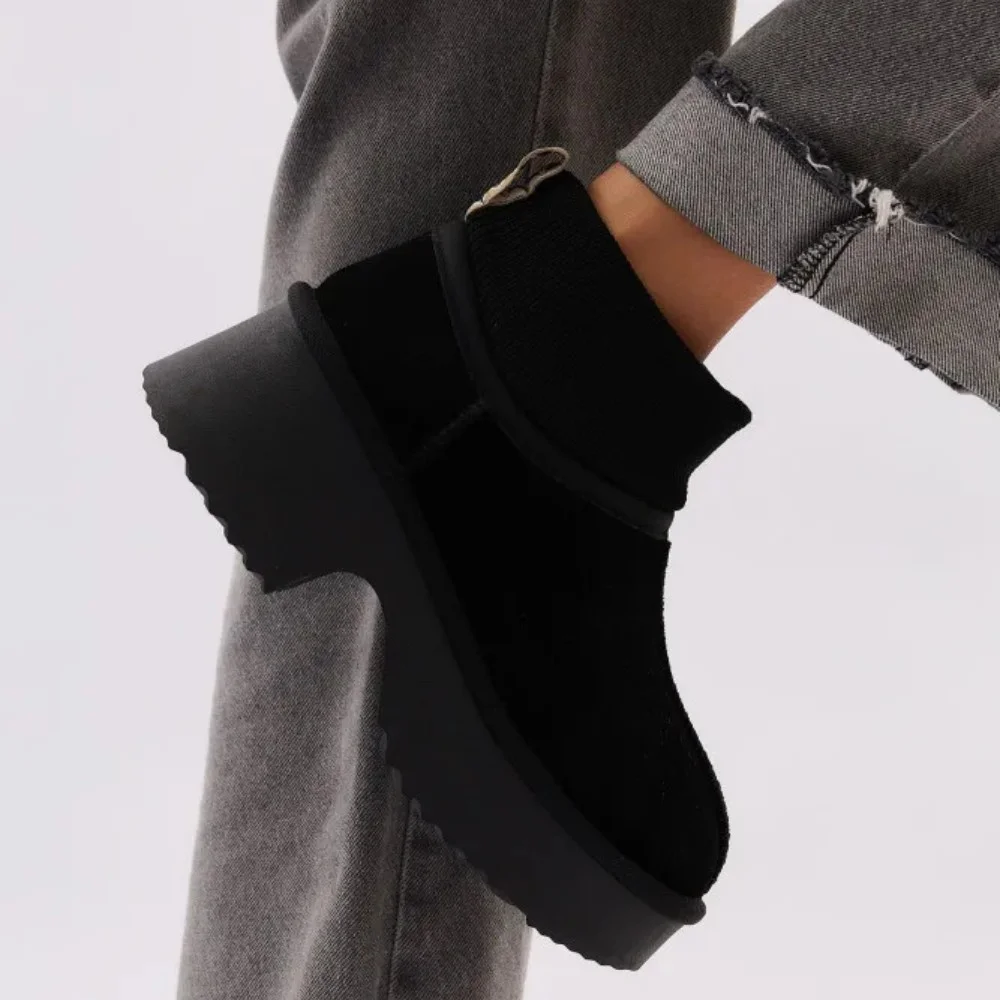 Жіночі зимові уггі на підборах Allsy Lonza 204971 201669 8752-1 BLACK 6037 з вовняним утеплювачем