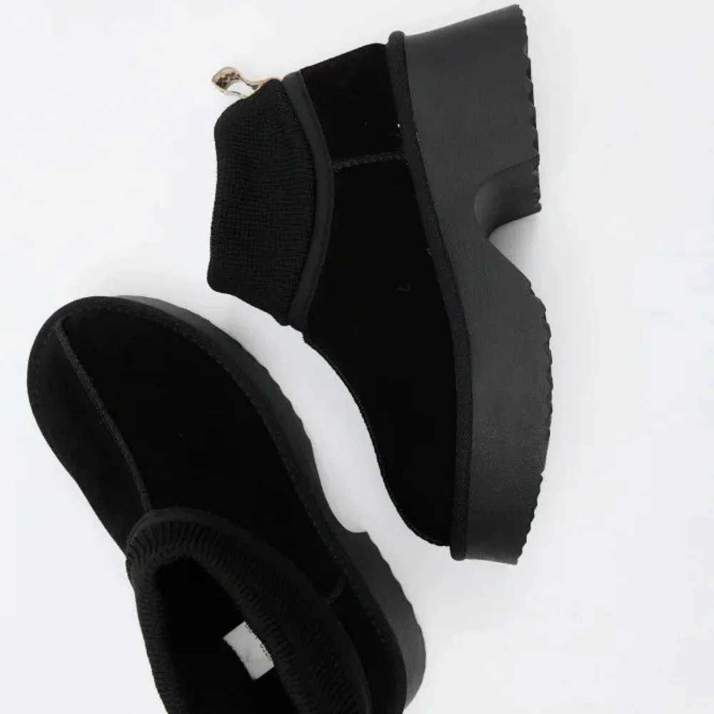 Жіночі зимові уггі на підборах Allsy Lonza 204971 201669 8752-1 BLACK 6037 з вовняним утеплювачем