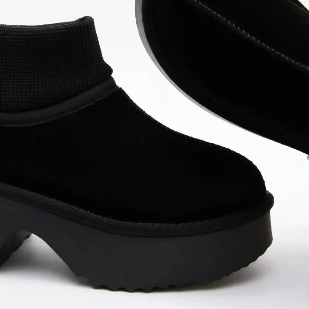 Жіночі зимові уггі на підборах Allsy Lonza 204971 201669 8752-1 BLACK 6037 з вовняним утеплювачем