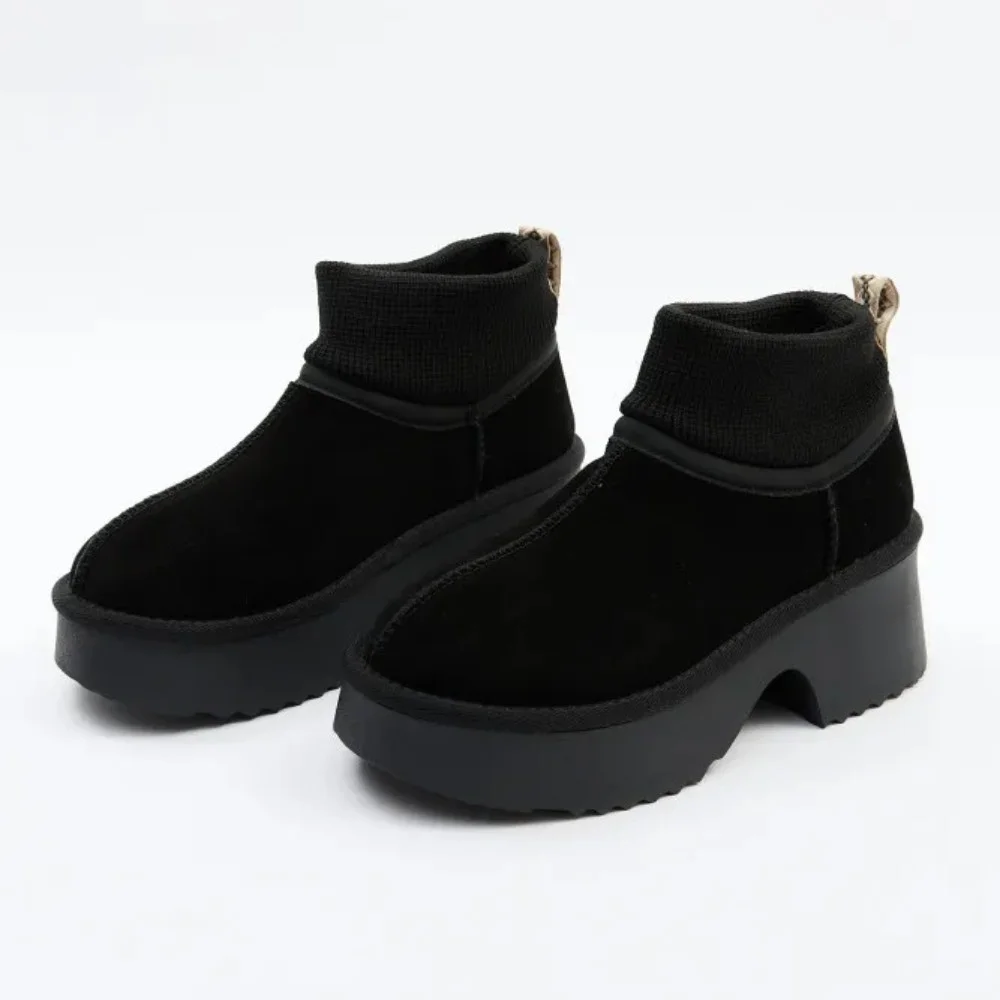 Жіночі зимові уггі на підборах Allsy Lonza 204971 201669 8752-1 BLACK 6037 з вовняним утеплювачем