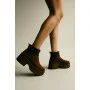Женские зимние угги на каблуке Allsy Lonza 204972 201676 8752-3 BROWN 6038
