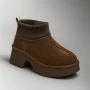 Женские зимние угги на каблуке Allsy Lonza 204972 201676 8752-3 BROWN 6038