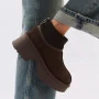 Женские зимние угги на каблуке Allsy Lonza 204972 201676 8752-3 BROWN 6038