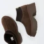 Женские зимние угги на каблуке Allsy Lonza 204972 201676 8752-3 BROWN 6038