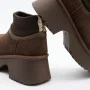 Женские зимние угги на каблуке Allsy Lonza 204972 201676 8752-3 BROWN 6038