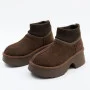Женские зимние угги на каблуке Allsy Lonza 204972 201676 8752-3 BROWN 6038