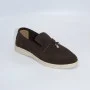 Women’s suede loafers Loro Piana Summer Charms Walk, chocolate - 206182 206182 1098ТZ-E 340-3041-36 C 6043