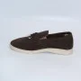 Women’s suede loafers Loro Piana Summer Charms Walk, chocolate - 206182 206182 1098ТZ-E 340-3041-36 C 6043