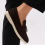 Women’s suede loafers Loro Piana Summer Charms Walk, chocolate - 206182 206182 1098ТZ-E 340-3041-36 C 6043