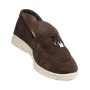 Women’s suede loafers Loro Piana Summer Charms Walk, chocolate - 206182 206182 1098ТZ-E 340-3041-36 C 6043