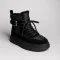 Women's winter boots Allsy Lonza 204424, 202686 204902 269008-1 black 6050 black with natural wool insulation