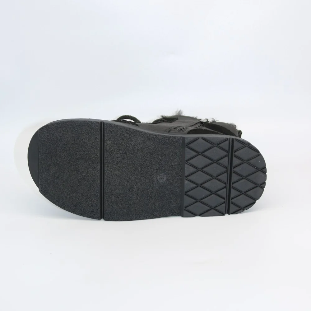 Женские зимние ботинки Allsy Lonza 204424, 269008-1 black 6050 с шерстяным утеплителем