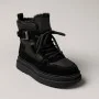 Женские зимние ботинки Allsy Lonza 204424, 269008-1 black 6050 с шерстяным утеплителем