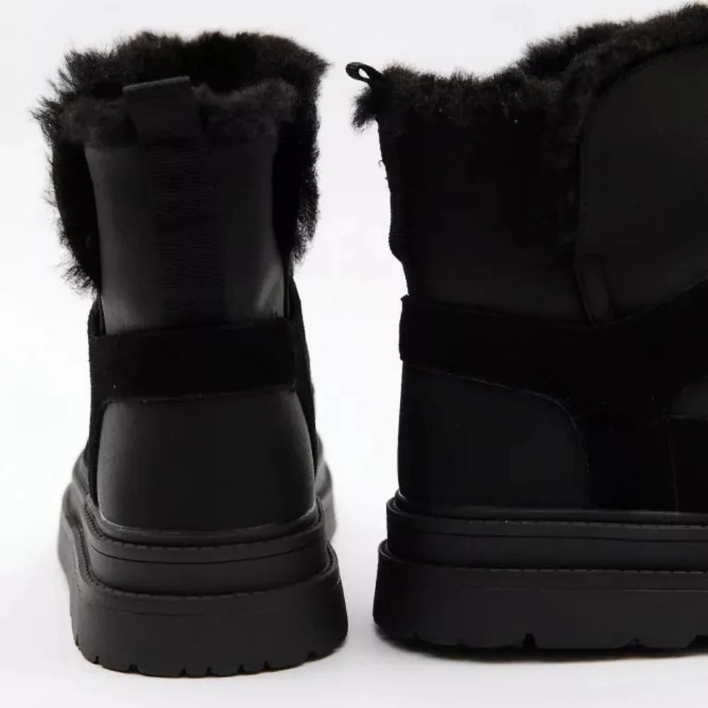 Женские зимние ботинки Allsy Lonza 204424, 269008-1 black 6050 с шерстяным утеплителем