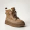 Женские зимние ботинки Allsy Lonza 204720 202687 269008-3 khaki 6051 бежевые с шерстяным утеплителем