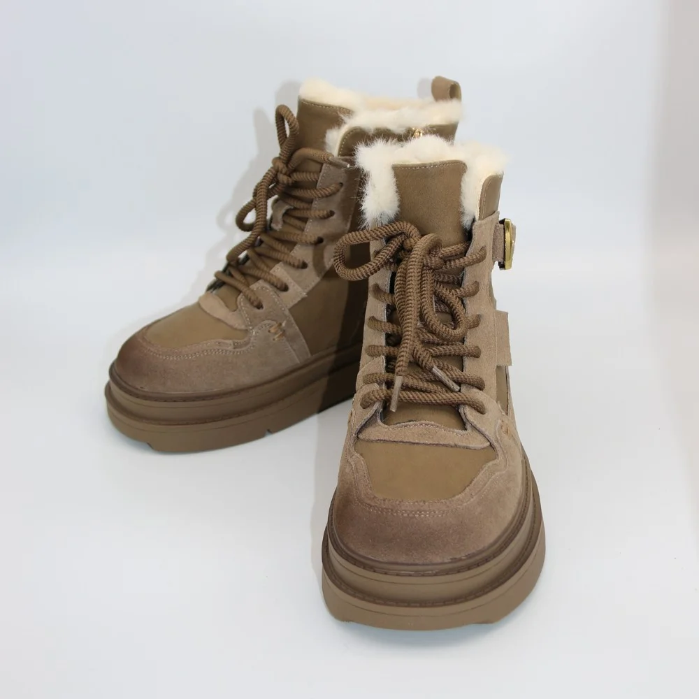 Winter Boots Allsy Lonza 204903 204720 202687 269008-3 Beige Wool Lined