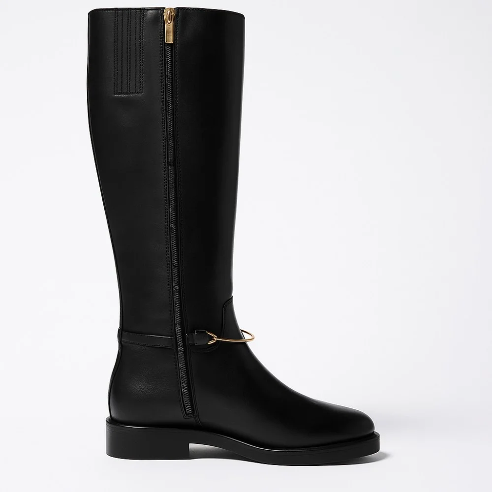 Жіночі чорні чоботи SIMEN 8038A SUWAN 6052 - еврозима