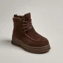 Жіночі зимові черевики Allsy Lonza, коричневі BROWN 6060 - натуральна шкіра та хутро