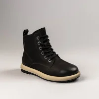 Women's winter boots Allsy Lonza 203188 ZM25Z53R001-1 6062 black comfortable made of genuine nubuck with fur insulation with a round toe