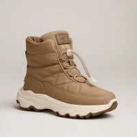 Women's winter dutik boots KEDDO 448188-04-04 brown 6064 chocolate waterproof boots with a nylon upper and fur insulation from the British brand