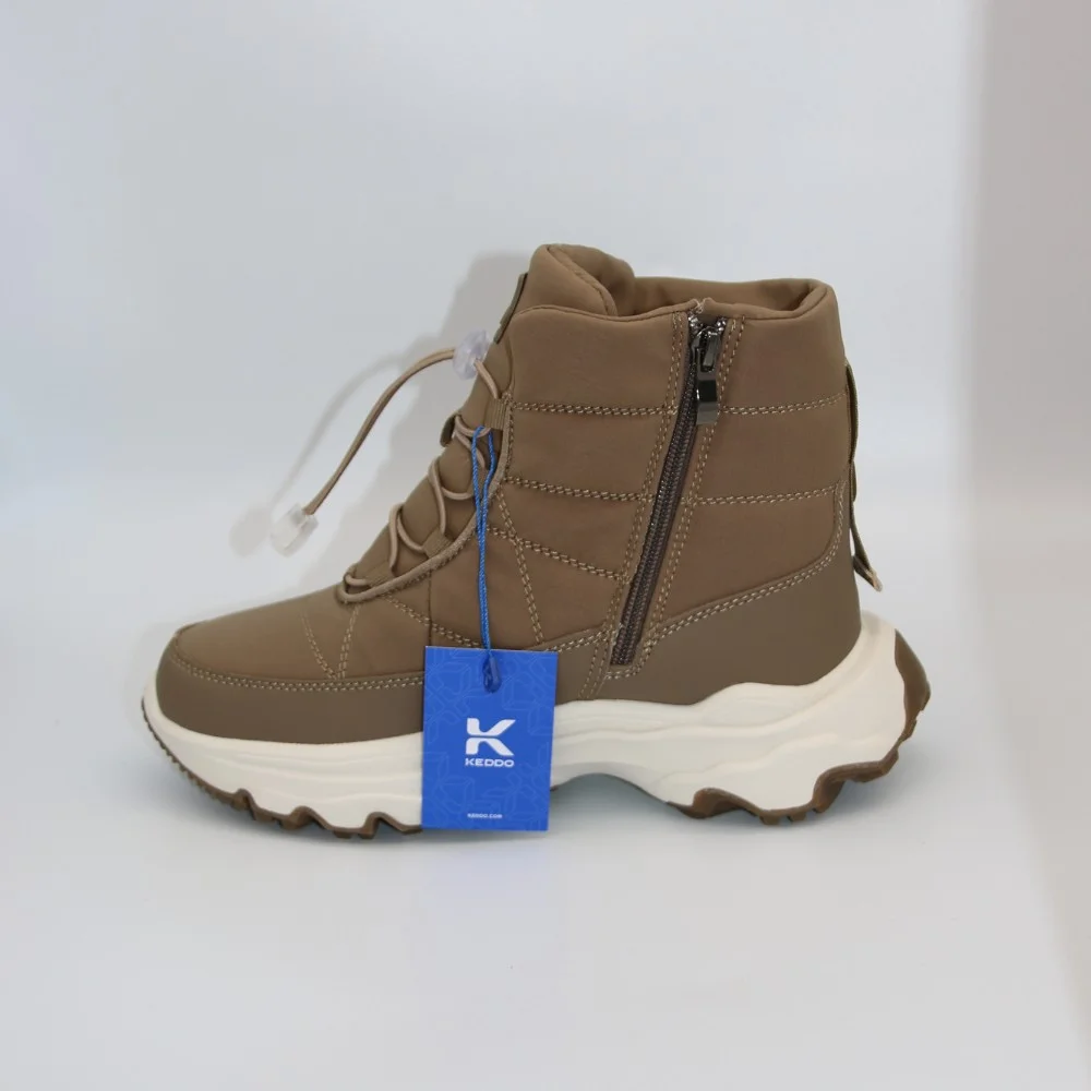 Женские зимние дутики KEDDO 448188-04-04 6064, шоколадные, водостойкие