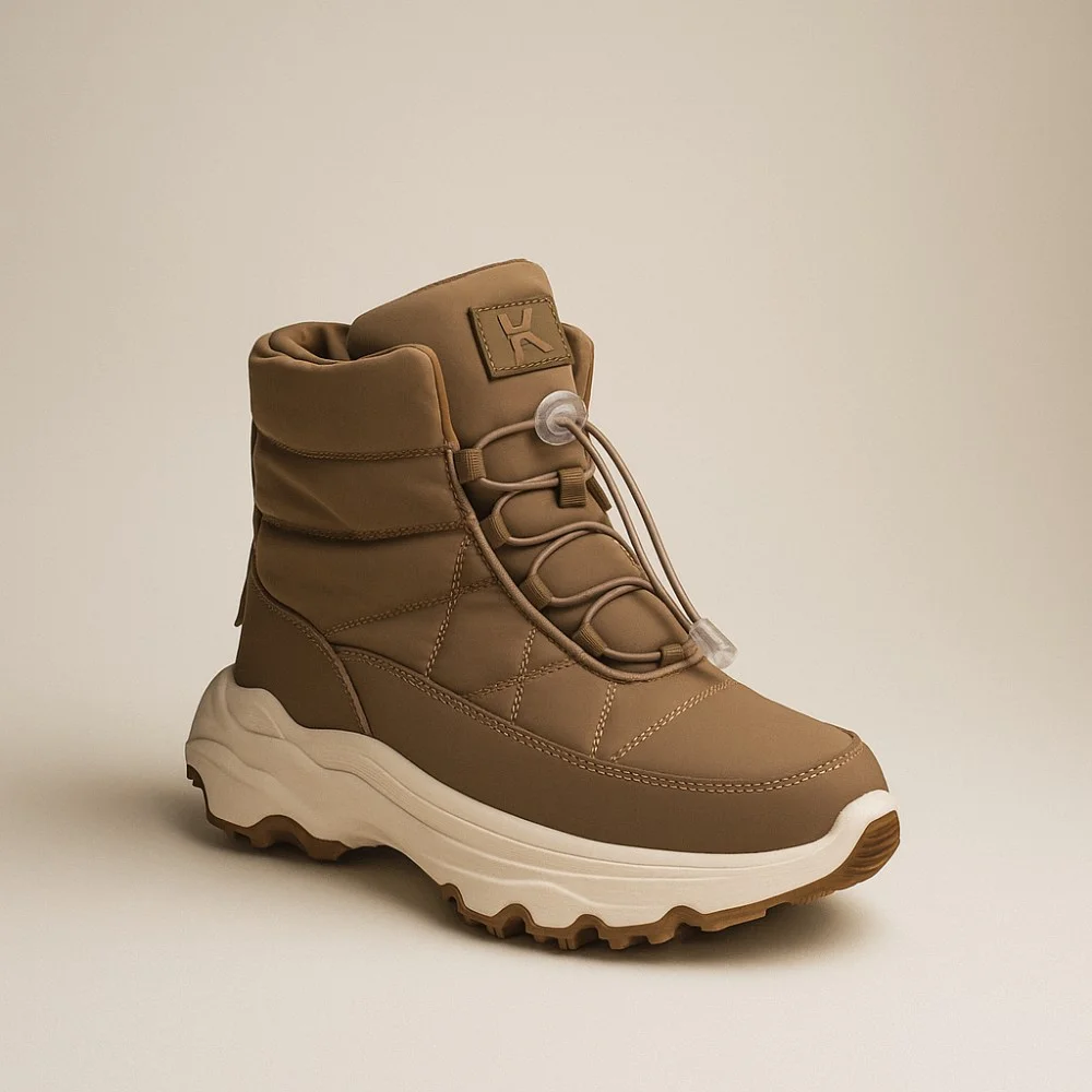 Женские зимние дутики KEDDO 448188-04-04 6064, шоколадные, водостойкие