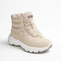 Women's winter dutik boots KEDDO 448188-04-02e Milk 6065 milky waterproof nylon upper and fur insulation from the British brand