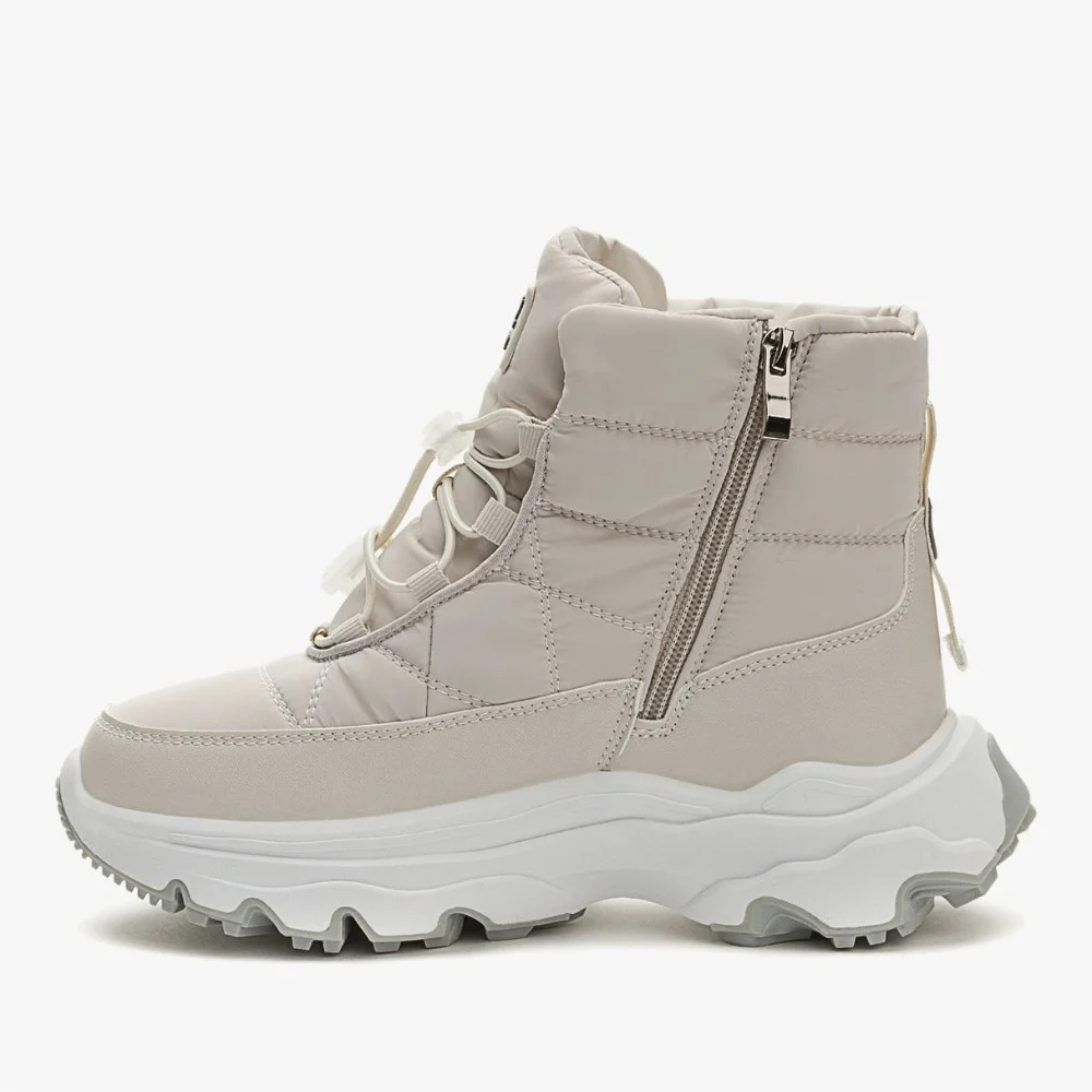 Жіночі зимові дутики KEDDO 448188-04-02e Milk 6065 з нейлону та хутра