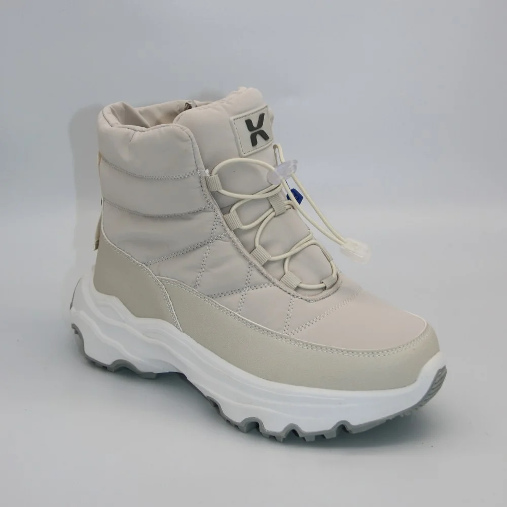 Жіночі зимові дутики KEDDO 448188-04-02e Milk 6065 з нейлону та хутра