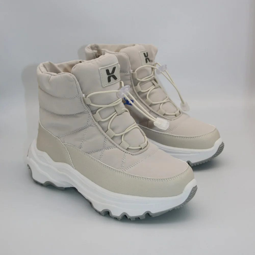 Жіночі зимові дутики KEDDO 448188-04-02e Milk 6065 з нейлону та хутра