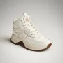 Women’s winter sneakers KEDDO 448178-09-03 Milk 6066 in natural leather and wool