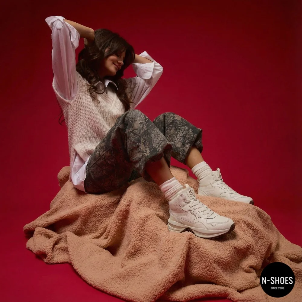 Жіночі шкіряні кросівки KEDDO 448178-09-03 6066 на натуральній вовні