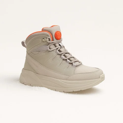 Trendy women's gray boots GRUNBERG 148575-28-03-6067 made of artificial leather and textile with natural insulation from Thermo-save Termotex GTH-D from the Italian brand