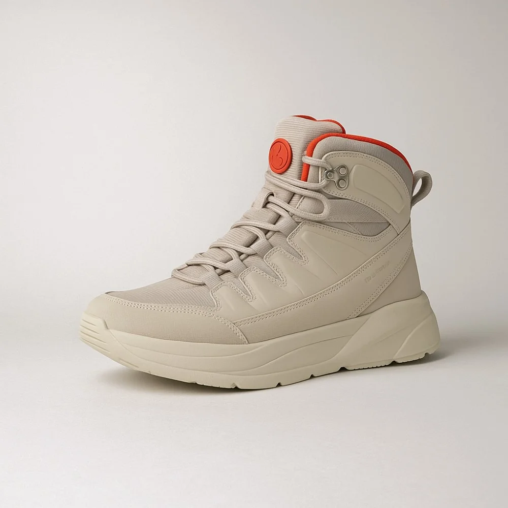 Жіночі сірі черевики GRUNBERG 148575-28-03-6067 з екошкіри й текстилю з утеплювачем Thermo-save Termotex GTH-D