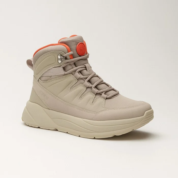 Сірі шкіряні черевики GRUNBERG 148575-28-03-6067 з мембраною Gore-Tex