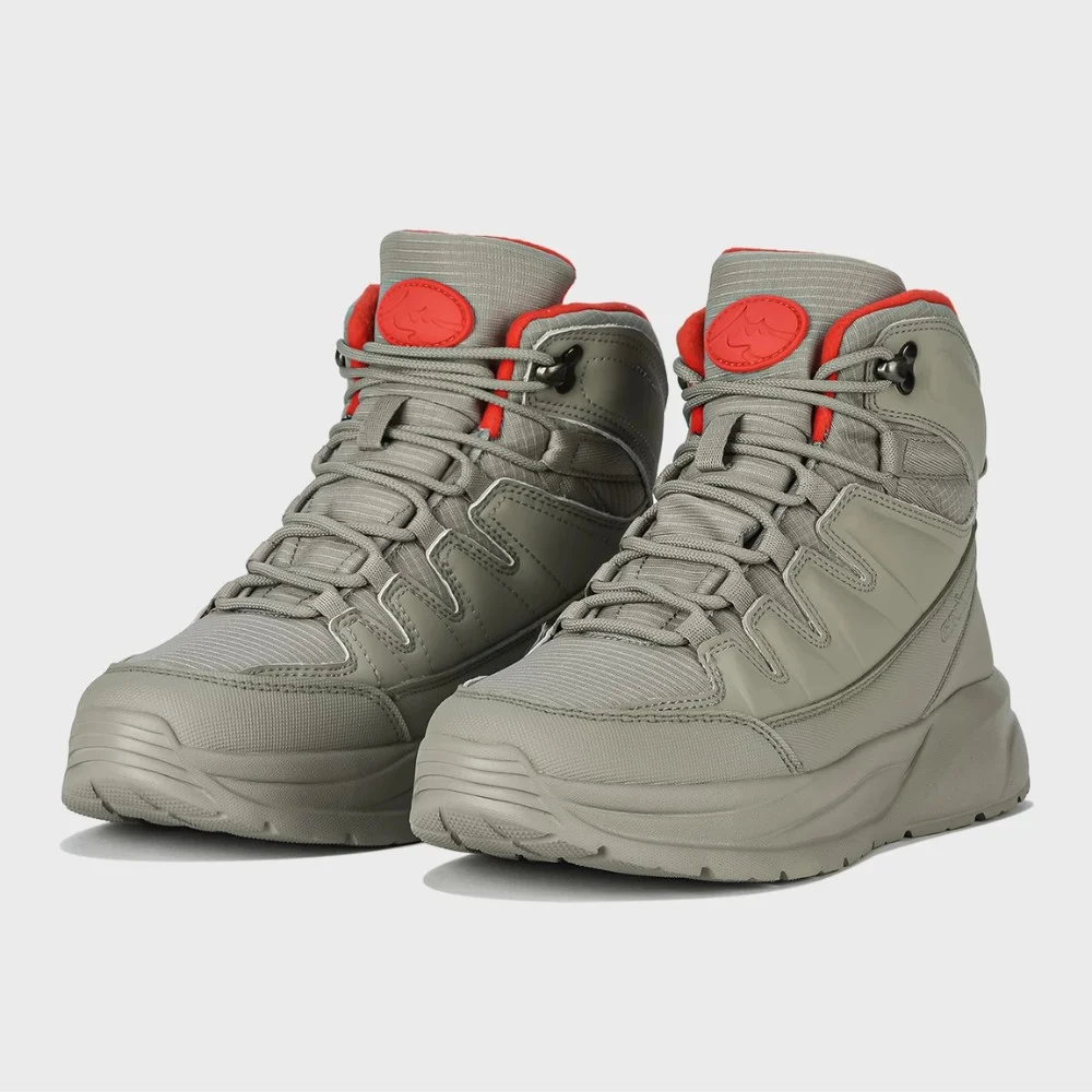 Жіночі сірі черевики GRUNBERG 148575-28-03-6067 з екошкіри й текстилю з утеплювачем Thermo-save Termotex GTH-D