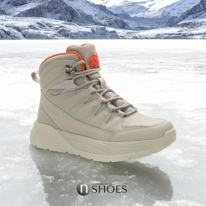 Сірі шкіряні черевики GRUNBERG 148575-28-03-6067 з мембраною Gore-Tex