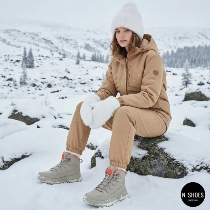 Сірі шкіряні черевики GRUNBERG 148575-28-03-6067 з мембраною Gore-Tex