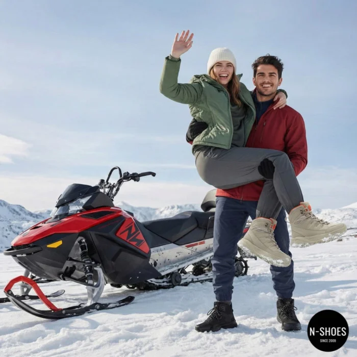 Сірі шкіряні черевики GRUNBERG 148575-28-03-6067 з мембраною Gore-Tex
