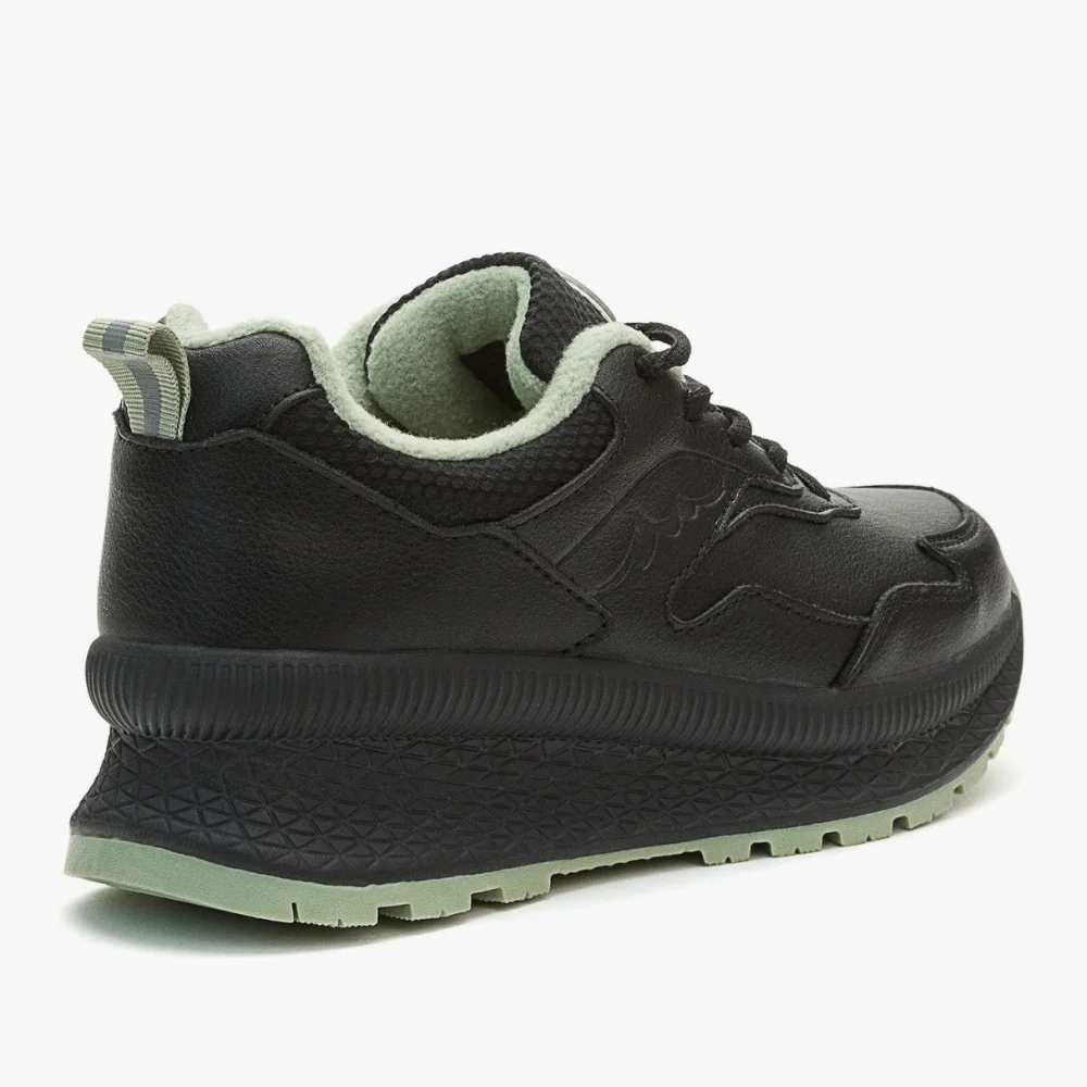 Жіночі чорні шкіряні кросівки Grunberg 148568/26-03 6076 з утепленням Thermotex