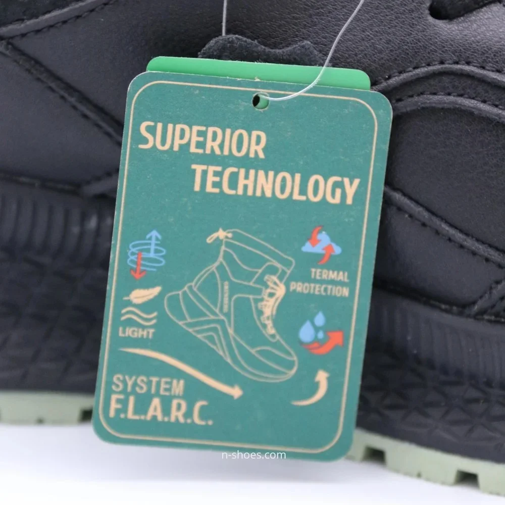 Жіночі чорні шкіряні кросівки Grunberg 148568/26-03 6076 з утепленням Thermotex