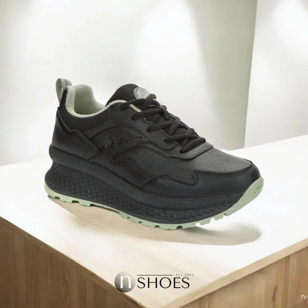 Жіночі чорні шкіряні кросівки Grunberg 148568/26-03 6076 з утепленням Thermotex