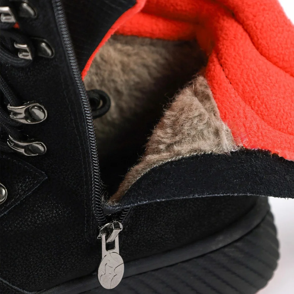 Жіночі зимові черевики Grunberg 148569-09-01 6087 чорні з натуральної шкіри з вовною