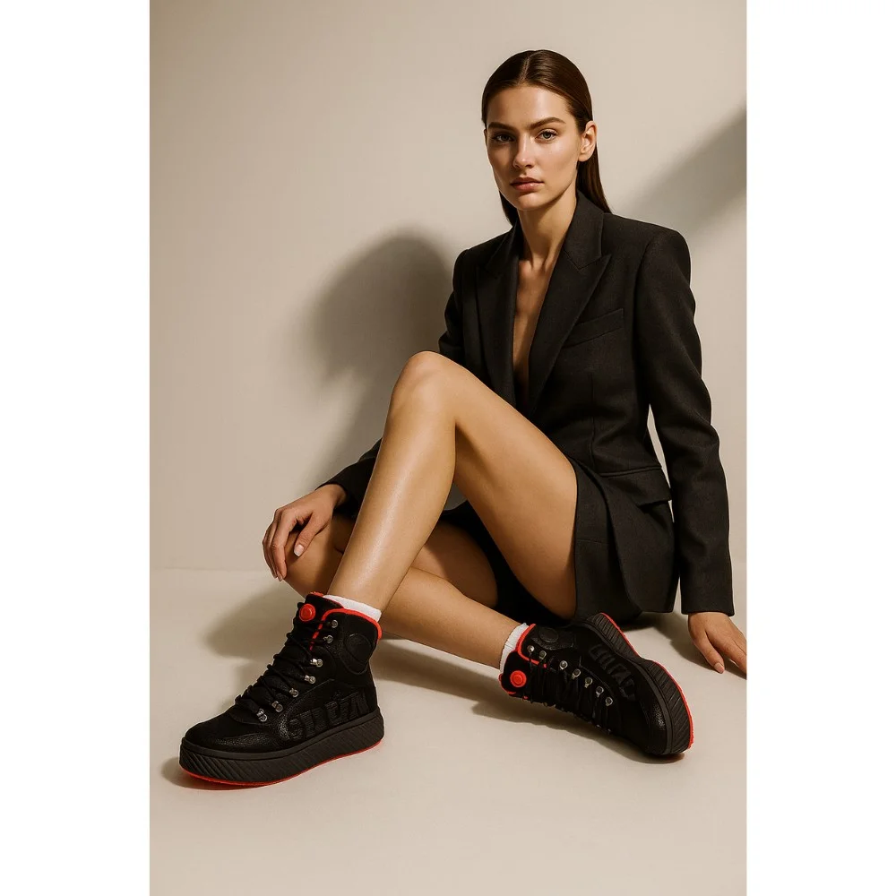 Жіночі зимові черевики Grunberg 148569-09-01 6087 чорні з натуральної шкіри з вовною